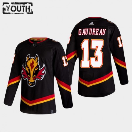 Camisola Calgary Flames Johnny Gaudreau 13 2020-21 Reverse Retro Authentic - Criança